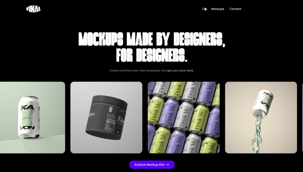 Final Edit Mockups website
