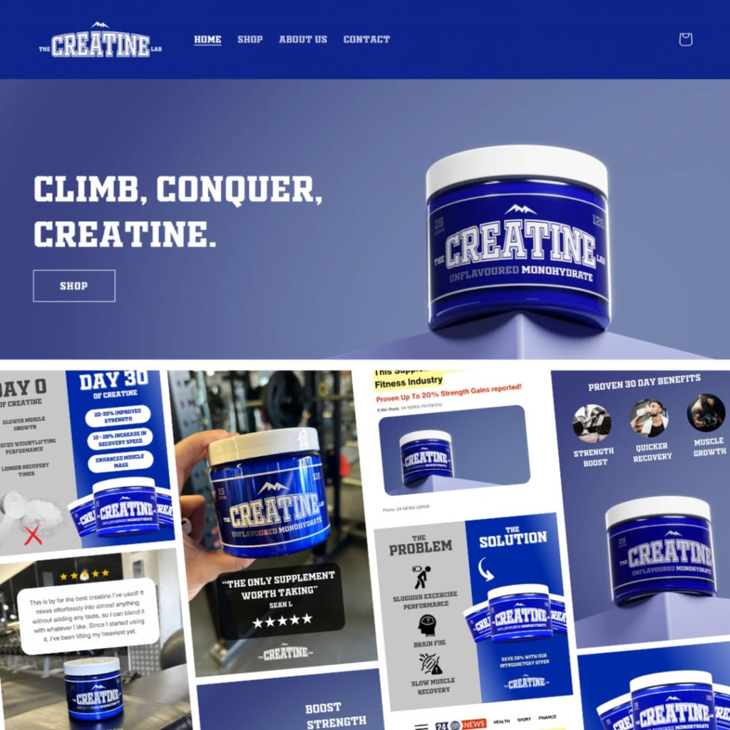 The Creatine Co brand design